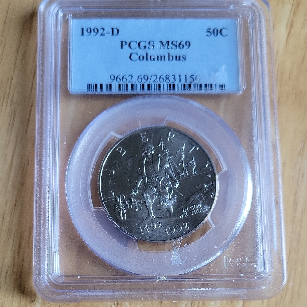 1992 D Columbus Half